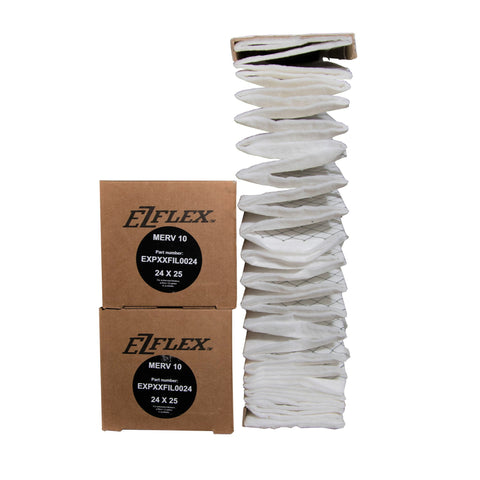 Carrier 24x25x4 5/16 EXPXXFIL0024 Genuine Original Furnace Filter MERV 10 Rated. Package of 2.