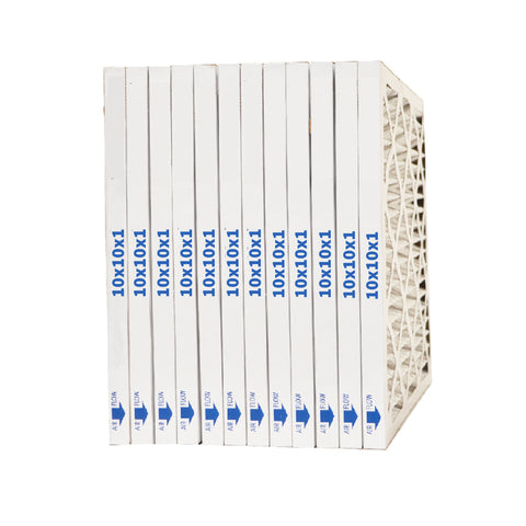 10x10x1 Furnace Filter MERV 10 Pleated Filters. Case of 12