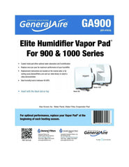 Clean Comfort HEP-GA19 Humidifier Vapor Pad For HE17 & HE18. Replacement Part # GA19 by Generalaire. Package of 2