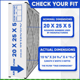 Generalaire 4501 Furnace Filter MERV 10 GF 4551 Mac 2000 Replacement 20x25x5. Case of 3 Made in Canada by Furnace Filters.Ca