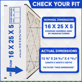 Generalaire 4511 16x25x5 MERV 11 for MAC 1400 Air Cleaners. Actual Size 15 5/8 x 24 3/16 x 4 15/16 MERV 11 Case of 3 Made by Furnace Filters.Ca