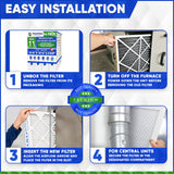 20x20x4 Furnace Filter 20 x 20 x 3.68" MERV 11 Rated Pleated Filters. Case of 4