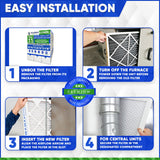 Honeywell 20x25x4 Furnace Filter Model # FC100A1037 MERV 11. Actual Size 19 15/16 x 24 7/8 x 4 3/8. Made in Canada by Furnace Filters.Ca Pkg. of 3