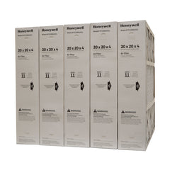 Honeywell 20x20x4 Furnace Filter Model # FC100A1011 MERV 11. Actual Size 19 15/16" x 19 3/4" x 4 3/8." Package of 5