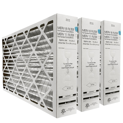 Carrier 16 x 25 x 4  5/16 FILCCCAR0016 Genuine Original Furnace Filter MERV 8 Rated Actual/Exact Size 15 3/4" x 24 3/4" x 4 5/16". Case of 3
