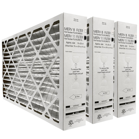 Bryant 16 x 25 x 4 5/16" FILBBCAR0116 Genuine Original Furnace Filters  MERV 11 Rated Actual/Exact Size 15 3/4" x 24 3/4" x 4 5/16". Case of 3