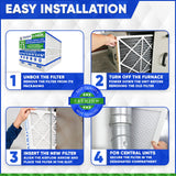 Honeywell 16x25 Model FC100A1029 MERV 11. Actual Size 15 15/16" x 24 7/8" x 4 3/8." Case of 3 Made by Furnace Filters.Ca