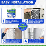 Lennox X8789 Furnace Filter 16x26x5 Aftermarket Size Replacement for Lennox Healthy Climate PC016-28 PureAir Air Cleaner. Case of 3