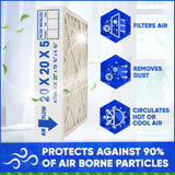 Lennox X0585 MERV 11 20x20x5 Healthy Climate for HCF14-11. Actual Size 20" x 19 3/4" x 4 3/8". Case of 3 Made in Canada by FurnaceFilters.Ca