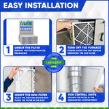 20x20x1 Furnace Filter MERV 11 Pleated Filters. Case of 12