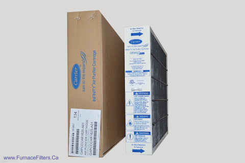 Carrier 16x25 GAPCCCAR1625 Genuine Original Furnace Filter Air Purifier Cartridge MERV 15 Rated 17 1/16" x 24 3/8" x 3 1/2". Case of 1