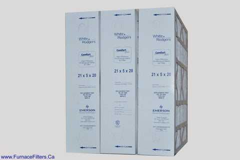 FR1600-100 White Rodgers OEM 21x20x5. Actual Size 21" x 20 3/8" x 5." Case of 3.